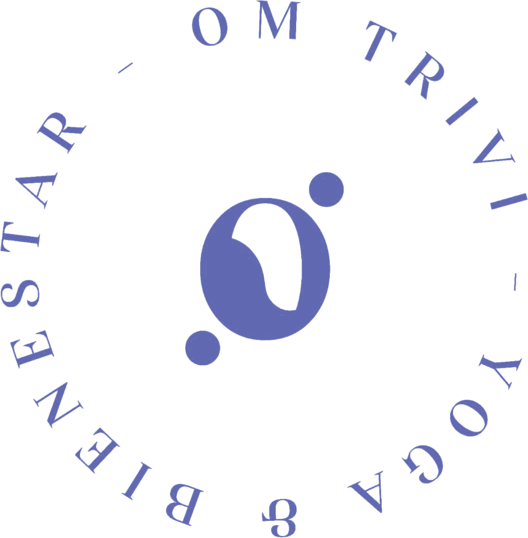 Logotipo de Om Trivi, yoga y bienestar